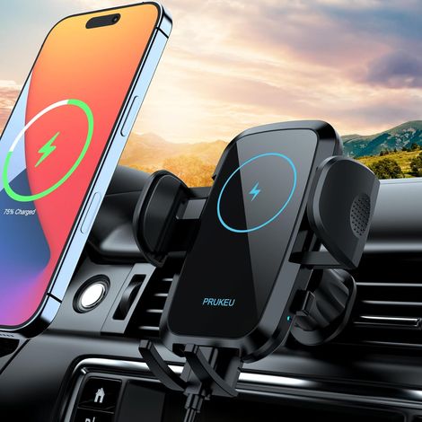 Induction Car Charger 15W Qi Wireless Charger Car Mount (1/5)