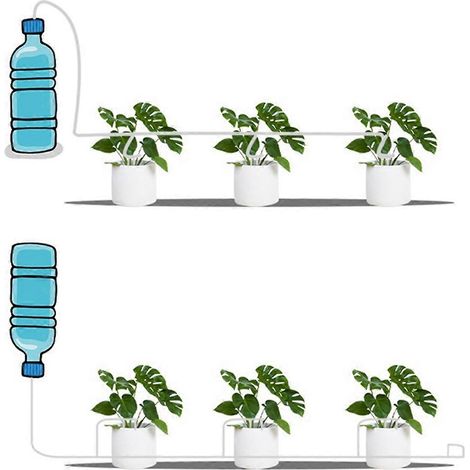 Kit d'irrigation goutte à goutte pour jardin avec vanne régulatrice -- (1/5)