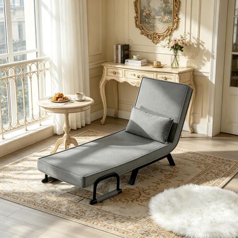 Chaise de couchage convertible,lit élégant pour fauteuil,chaise TV extensible avec dossier réglable (uniquement avec chaise de couchage) (1/5)
