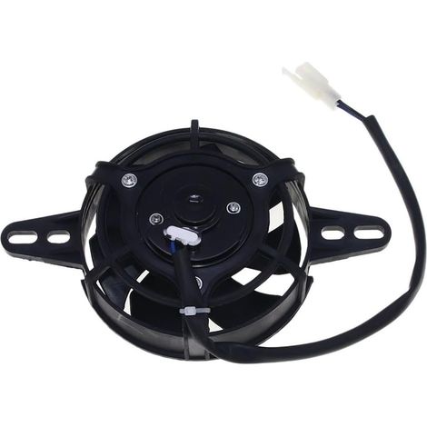 12V Motorcycle Radiator Cooling Fan Eltric Engine Radiator For Nc250Cc Motorcycle, Black