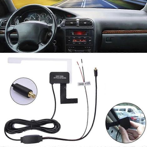Antenne de voiture à fixation sur vitre résistante aux intempéries pour une meilleure qualité de diffusion radio (1/4)