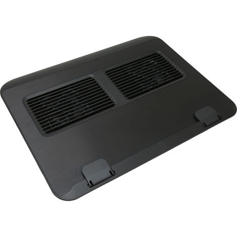 Support PC avec double ventilateurs silencieux, 3 niveaux de réglage, mode séparation multifonction, refroidisseur pour ordinateur portable (1/5)