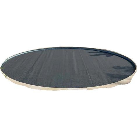 Telo di copertura solare per piscina, materiale resistente ai raggi UV, riduce l'evaporazione, nero (1/2)
