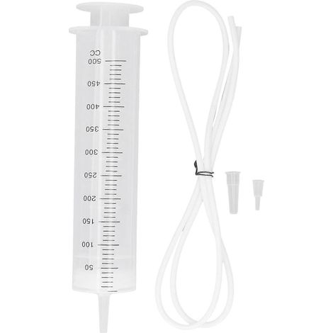 Seringue en polypropylène de grande capacité (500 ml), graduée, avec kit de dosage (1/4)