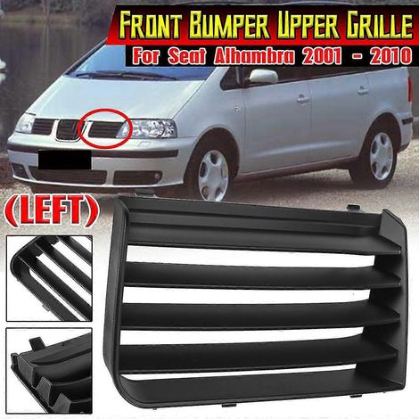 1/2 Stück Frontstoßstangen-Seitengrill für Seat Alhambra 7m 2001-2010, oberer Frontgrill, Renngrill 7m785365401c 7m785365301c --links (1/5)