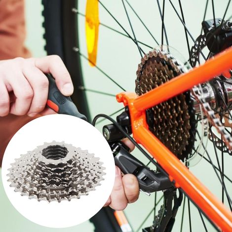 Cassette VTT 8 vitesses 11-32 dents, dérailleur arrière, groupe cassette, roue d'inertie, roue libre pour ascensions, cyclisme en extérieur (1/5)