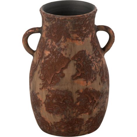 Vase en Terre Cuite "Amphore" 30cm Marron (1/4)