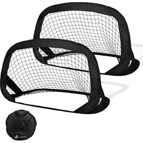 VOUNOT® Fußballtor für Kinder 2er Set, Klappbares Pop Up Tor 120x80x80cm
