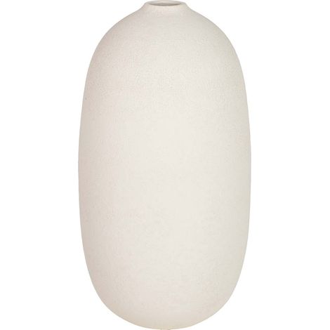 Vase en céramique beige 21x21x40 cm (1/2)