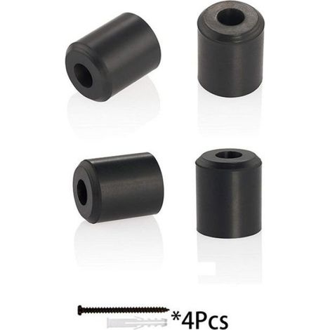 Porte-Skis - Support Mural Sans Perçage - Étagère Flottante Verticale - Pour Skis Avec ou Sans Fixations - Lot de 4 (1/5)