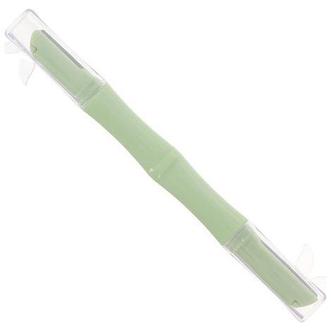Tondeuse à Sourcils Double Tête en Plastique et Métal Lames Longues et Courtes, Portable et Sécurisée pour Femmes Débutantes (1/5)