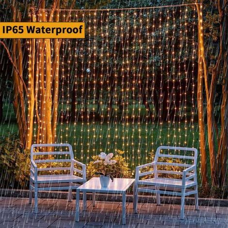 3Mx3M 300 Led Rideau Lumineux Solaire Exterieur[L259] (1/5)