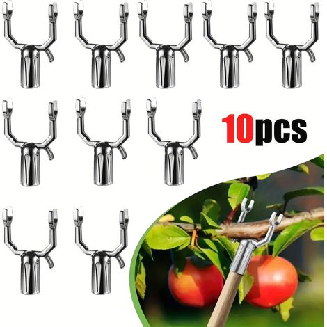 Lot de 10 tuteurs pour branches d'arbres fruitiers, adaptés aux vergers, vignobles et jardins sur toit, utilisant des tubes ronds de 1,9 cm. (1/5)