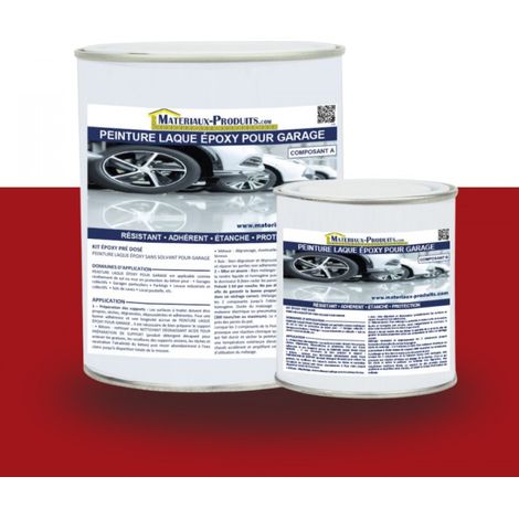Peinture Laque Epoxy pour Garage - 1 Kg Rouge - MATPRO (1/5)