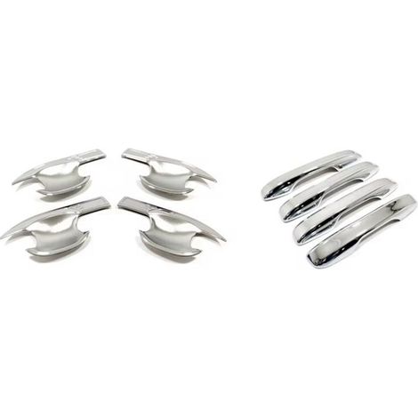 Maniglia laterale della portiera dell'auto color argento, adesivo decorativo per la copertura della vaschetta della portiera per CR-V CRV 2023 2024 (1/2)