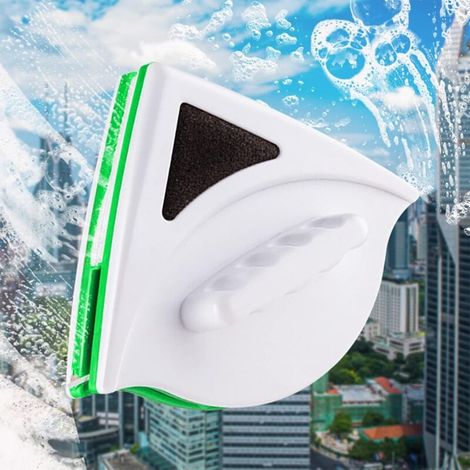 Nettoyeur de vitres magnétique double face, nettoyeur de vitres triangulaire, adapté au verre ordinaire d'une épaisseur de 20 à 30. (1/5)