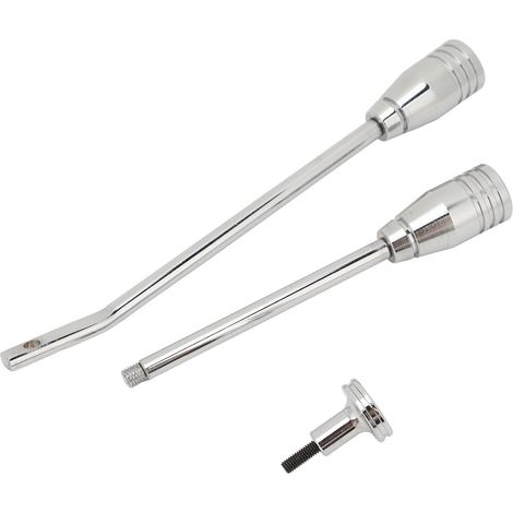 Levier de Clignotant en Acier Inoxydable, Boutons de Verrouillage de Porte de Voiture, Kit d'inclinaison de Boutons de Levier de Vitesse pour Véhicules, Argent (1/5)
