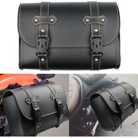 Accessoires moto, sacoche rétro Harley Prince, modification de sacoche latérale, sacoche suspendue en cuir, sacoche universelle pour motard.