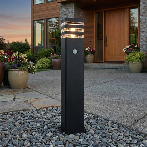 Stehleuchte RIO Schwarz Aluminium 65cm außen Leuchte