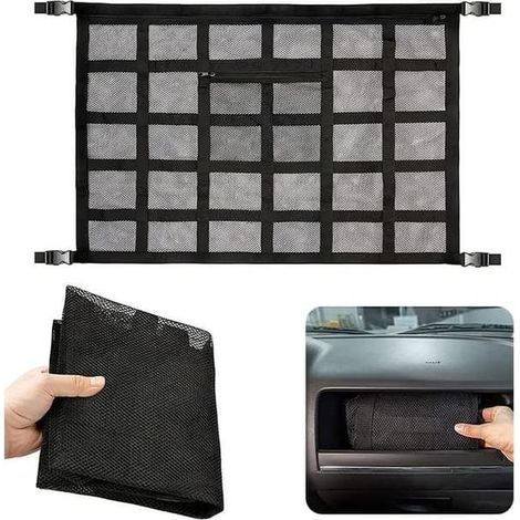 Filet de rangement pour toit de camion, 80 x 54 cm, double couche de maille, pour le rangement sur le toit de votre voiture (1/5)