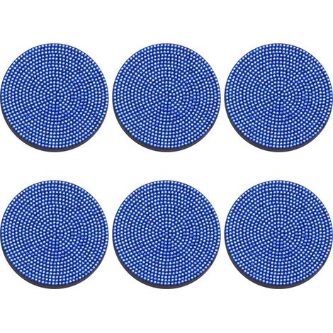 Untersetzer – Kunstleder – 10 cm Durchmesser – Für Tassen, Kaffee, Tee, Gläser – Für Zuhause, Büro, Küche, Bar – 6er-Set (1/5)