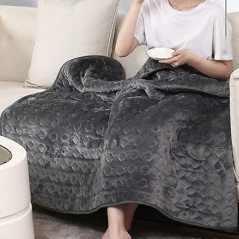 Manta eléctrica doble de 220 V con temporizador, calentador corporal, colchón, calentador de cama de invierno, almohadilla con control automático de temperatura. (1/5)