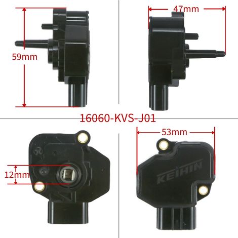 3-in-1 Drosselklappenpositionssensor kompatibel mit CB190 RS150 16060-KVS-J01 (1/4)