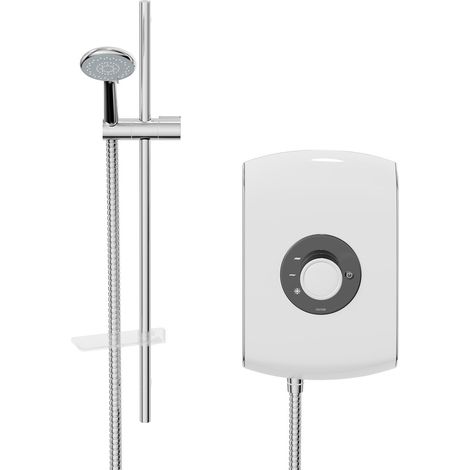 Triton Amore 9.5kW Electric Shower Gloss White 5 Spray Mode Handset 1.5m Hose (1/5)