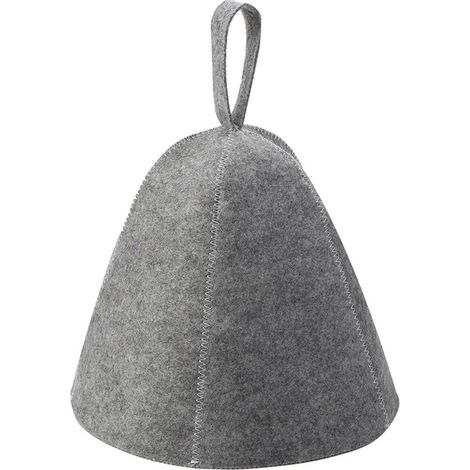 Anti-chaleur Sauna Chapeau Épaissir Laine Feutre Bonnet De Douche Cheveux Turban Rapidement Serviette Séchage Serviette Chapeaux Sauna Salle De Bains Accessoires gris