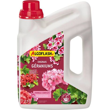 Fertilizante para geranio, 2,5 L ALGOFLASH