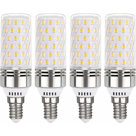 Ampoule E14 LED 12W Blanc Froid 6000K, 1450LM, Équivalent Halogène E14 100W, 360° Lumiere, AC 220V, Ampoule E14 LED pour Éclairage Intérieur, non-dimmable, lot de 4