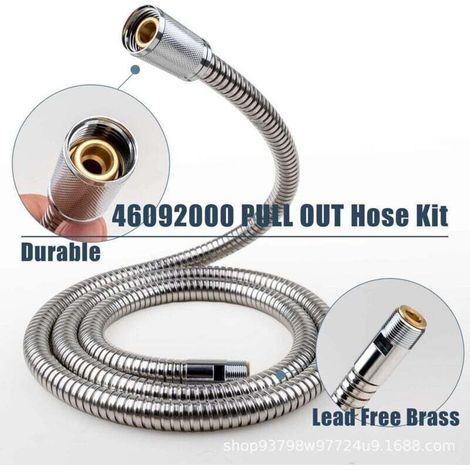 46174000 46092000 46592000 Tuyau de pulvérisation extractible pour robinets de cuisine Grohe, remplacement de tuyau de robinet de cuisine extractible pour Alira et Ladylux et Euro Plus (1/3)