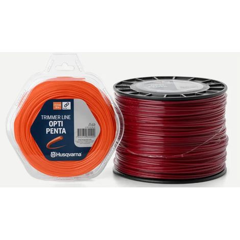 Husqvarna Opti Penta 597669021 - Filo per Decespugliatore Rosso 3,0 mm x 240 m (1/2)