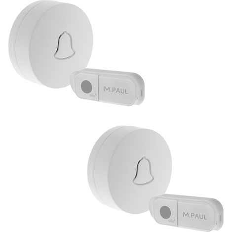 Lot de 2 carillons sans fil mobiles 50m - Otio (1/5)