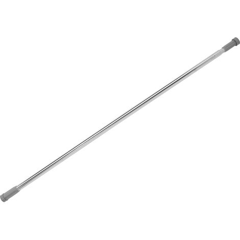 5Five Simply Smart – Barre pour rideau de douche extensible en inox 250 cm – Système télescopique sans perçage – Embouts antidérapants pour fixation stable (1/4)