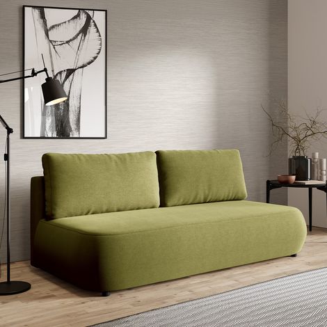 3-Sitzer-Sofa mit Bettkasten Antonio Grün