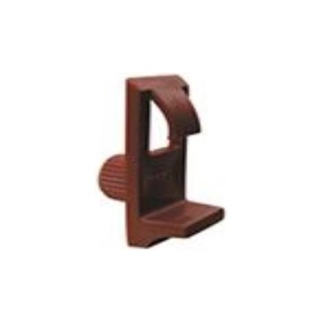 MOBILA - 8 PORTARIPIANO IN PLASTICA MARRONE 30X14MM CON PERNO DA 10MM