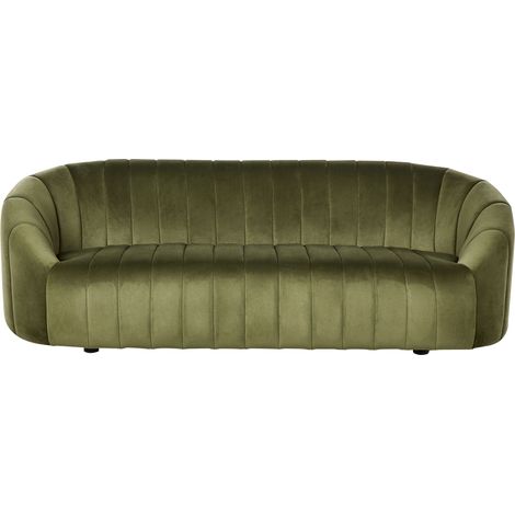 Sofa 3 Seater MALUNG Velvet Dark Green