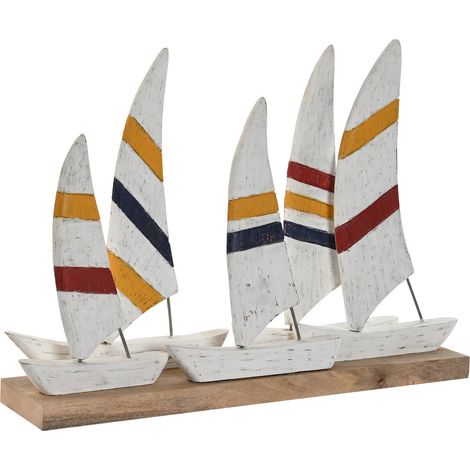 Decoracion Mango Metal 67,5X13,5X46 Blanco (1/3)