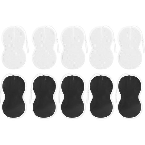10 Pièces Électrodes en Forme de 8, 2mm pour Appareil de Massage TENS et Physiothérapie (1/5)