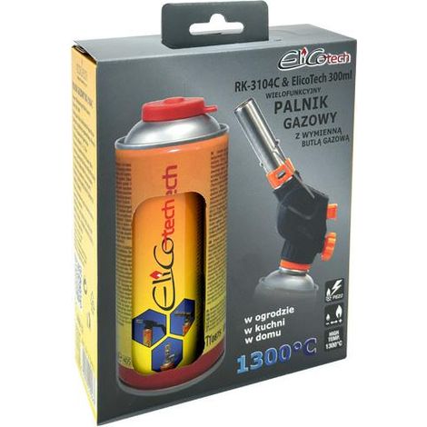ELICO PALNIK GAZOWY RK-3104C+GAZ 300ml