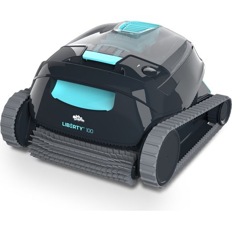 Dolphin Liberty 100 Aspirateur Piscine sans Fil, Robot Piscine Fond et Parois, Système de Filtration Fine, 120Min d'Autonomie, pour Piscines Enterrées & Hors Sol jusqu'à 10 m (1/5)