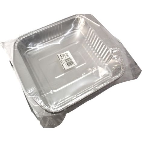 Molde de aluminio (6 piezas, 21 x 21 x 5 cm)  RC-158G