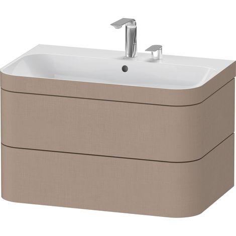 Duravit Happy D.2 Plus c-bonded Set wandhängend, 775x490mm, 2