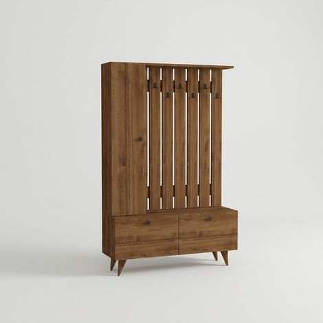 Mueble perchero de entrada con zapatero Lala (1/4)
