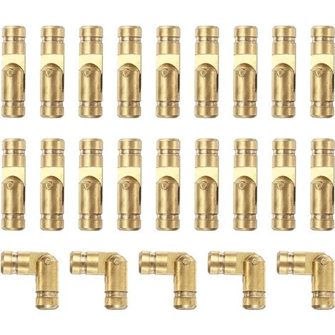 Charnières Tonneau, 4x15mm Laiton Charnière, Caché Tonneau Charnière, Charnières pour Boîte Bijoux, Musique Boîtes, Travail Bois Projets, Doré (1/5)