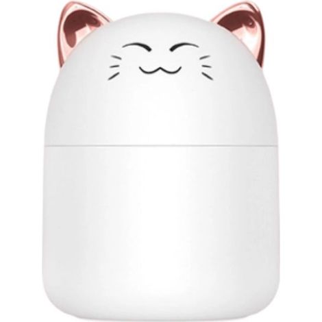 250lm Home Deco Factory Diffuseur d'Huiles Essentielles Chat Led'Kawaii, Design Adorable, Éclairage LED Multicolore, Maison, Ambiance Relaxante, Taille Compacte (1/5)