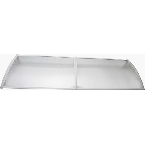 Werka Pro – Marquise blanche 80x240cm – Polycarbonate robuste pour usage extérieur – Protection élégante et fonctionnelle