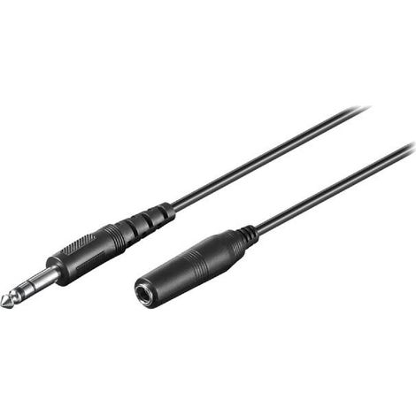 Cable Jack 6.3mm Male vers Femelle 5m