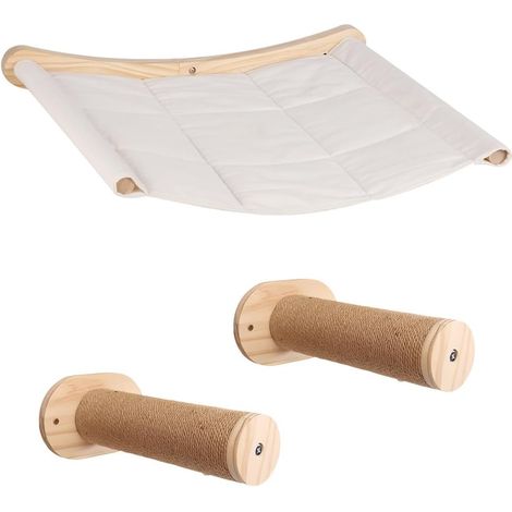 1 Lit Niche Chat,Mural,Hamac,Lavable,Confortable,Intérieur